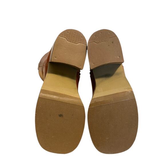 RARE Vintage Frye Dorian Brown Leather Platform Y2K Boots Size 8 - Picture 7 of 11